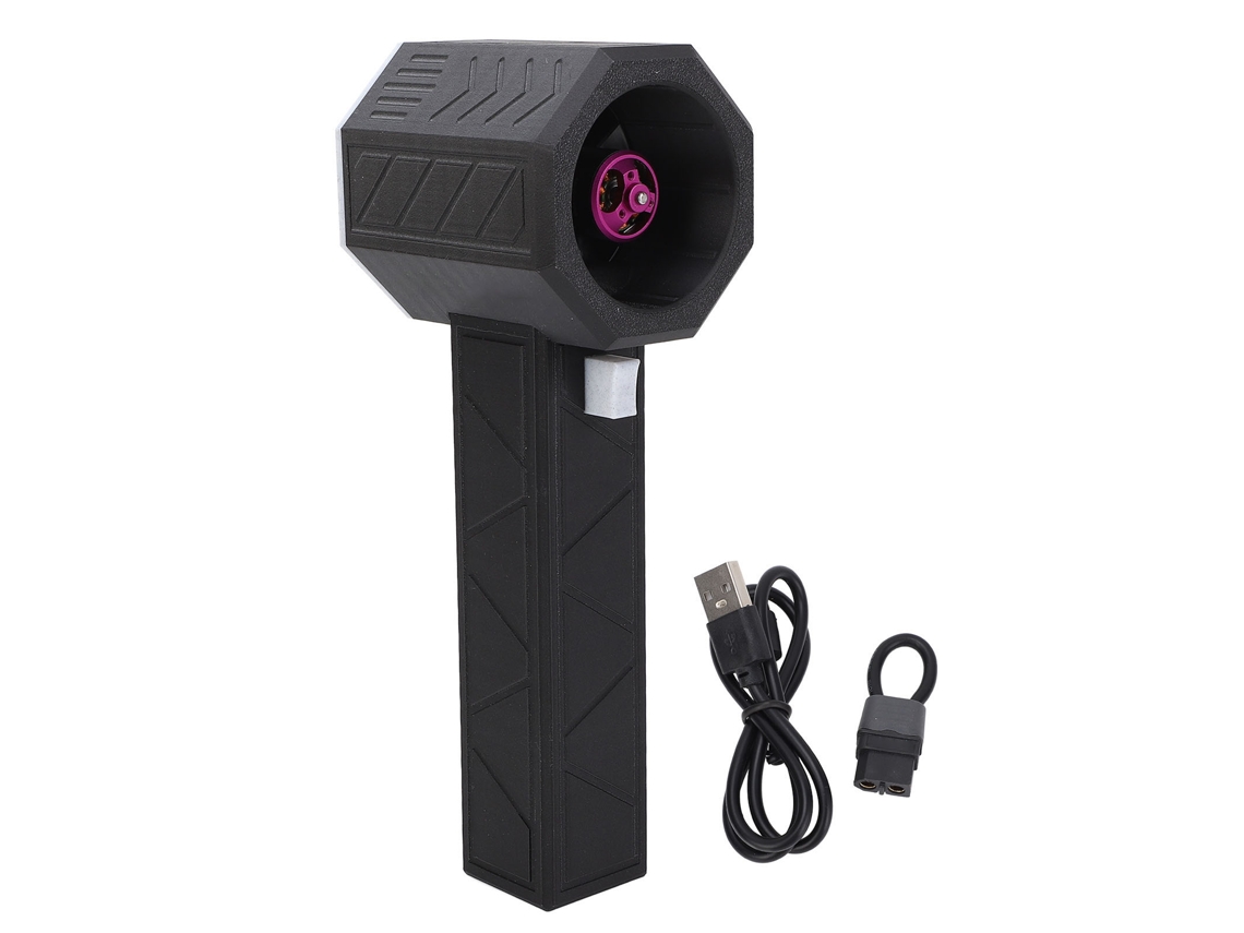 Ventilador de turbina eléctrico de 18000 rpm, 64 mm, 1400 g, color blanco y negro.