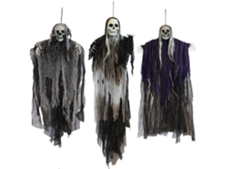KOFIHETY 3 Piezas Decoraciones de Halloween Fantasma Esqueleto Colgante Decoraciones Exteriores para Mejor Fiesta de Halloween
