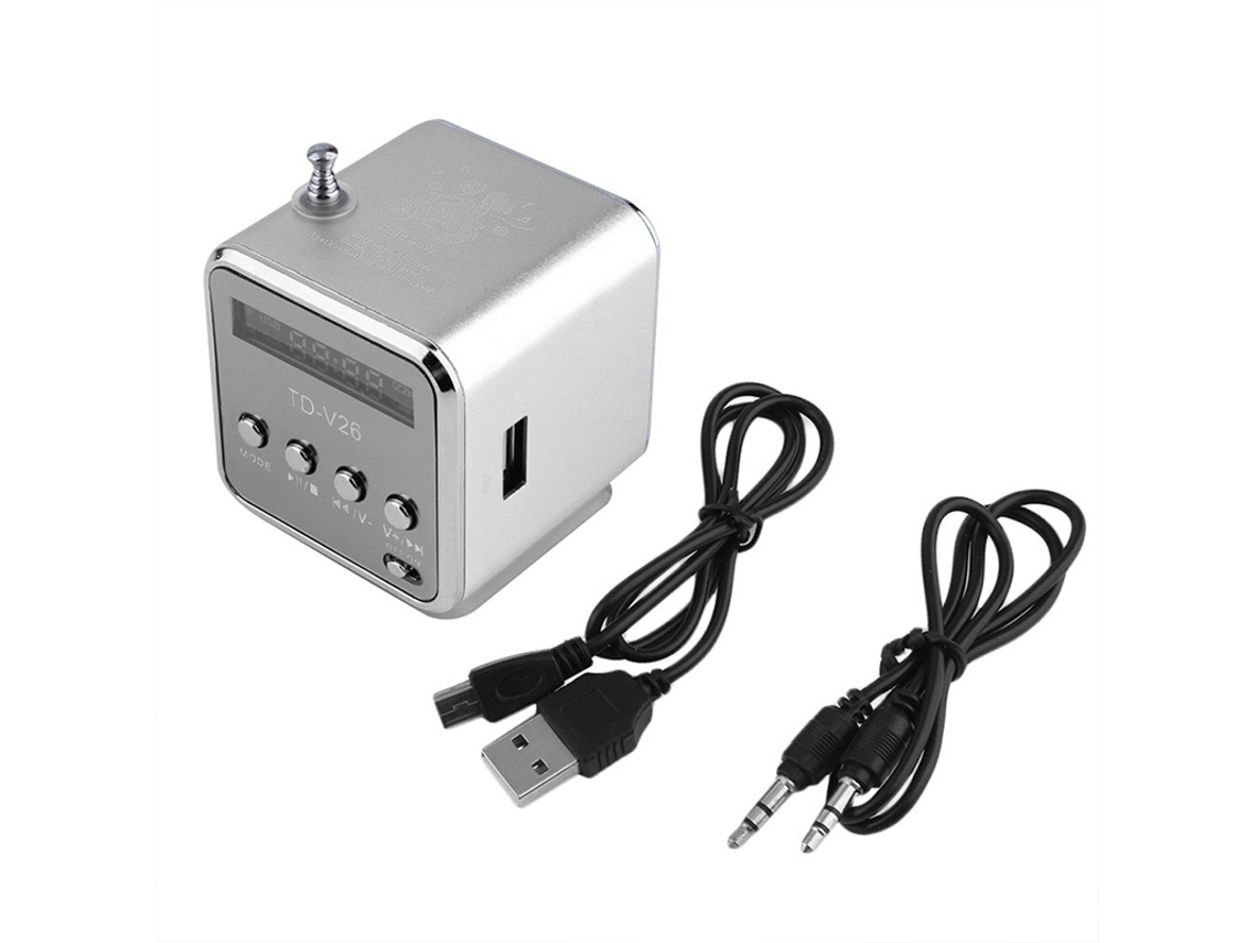 Altavoz Usb Mini Portátil (admite Reproducción De Tarjetas, Graves Estéreo Mini)