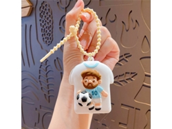 Llavero Camiseta Jugador Argentina Nº10 Copa Mundial 2026, Accesorio Hincha Silicona Regalo Fan Fútbol Calidad Premium