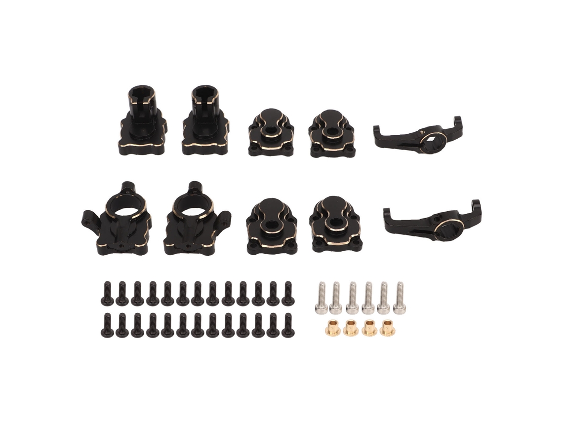 Portal Housing Em Latão Completo E Peças De Eixo Para Carro Rc Fms Fcx24 1/24