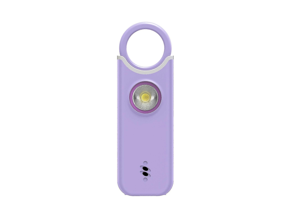 Alarma de seguridad personal recargable de 130 dB con luz estroboscópica para mujeres, adolescentes y niños.