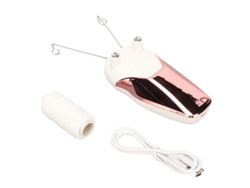 Depilador de fios magnético de algodão 2026 com luz LED e carregamento USB, multifuncional para o rosto, rosa.