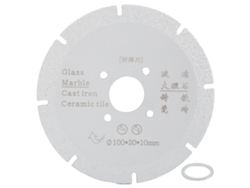 Hoja De Sierra Soldada Con Diamante Para Cortar Y Pulir Mármol 100x20x10mm