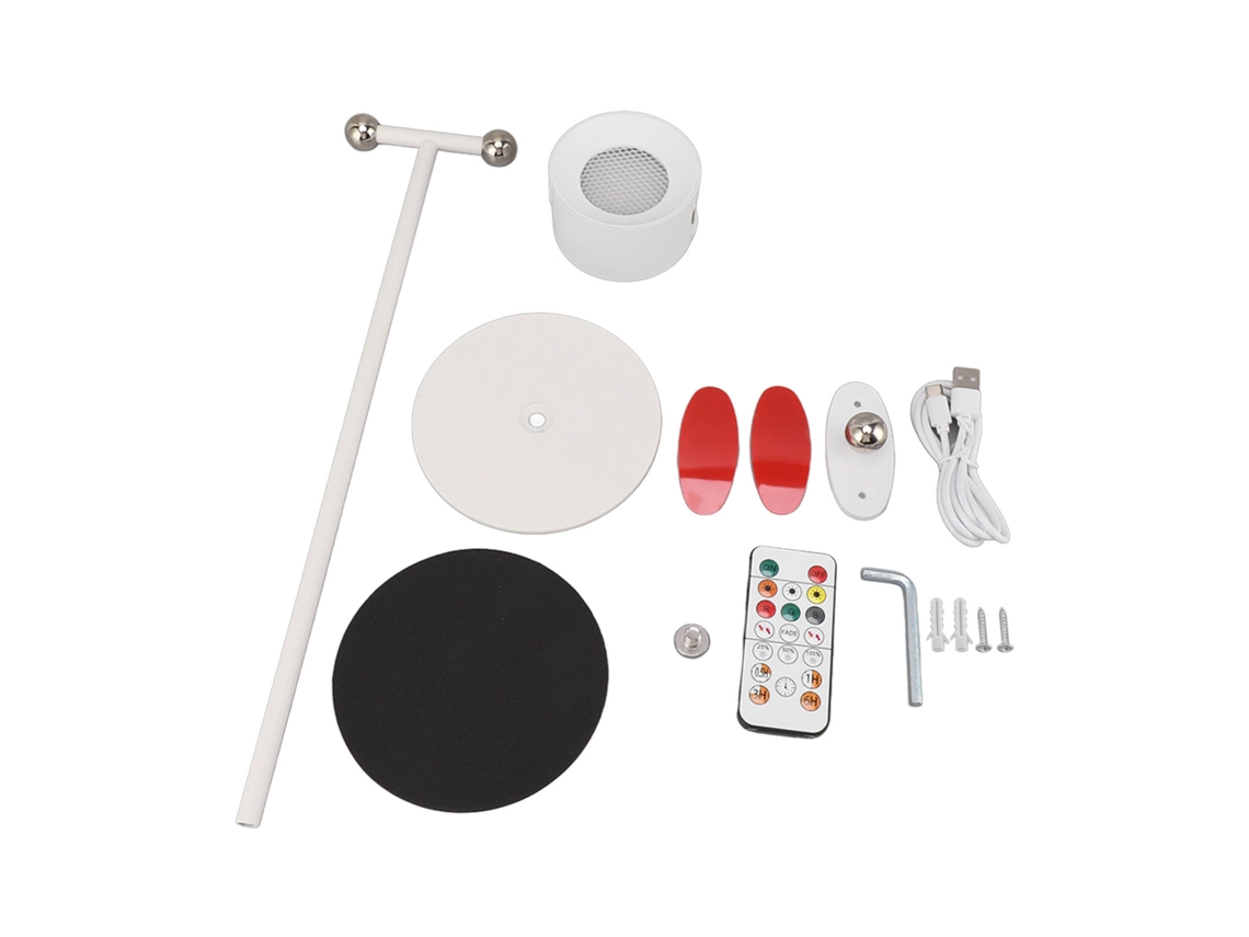 Lámpara De Mesa Doble Cabezal Recargable Por Usb, Rotación Magnética 360 Grados, Pie Led Para El Hog