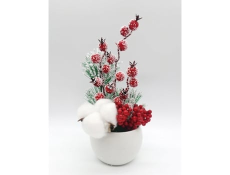Árbol de Navidad pequeño de abeto artificial Mini Árbol de Navidad sobremesa Blanco 18cm 325671
