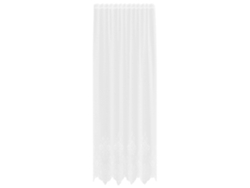 Maison Exclusive - Cortina De Encaje Con Cortinas Floral 260 X 150 Cm Poliéster