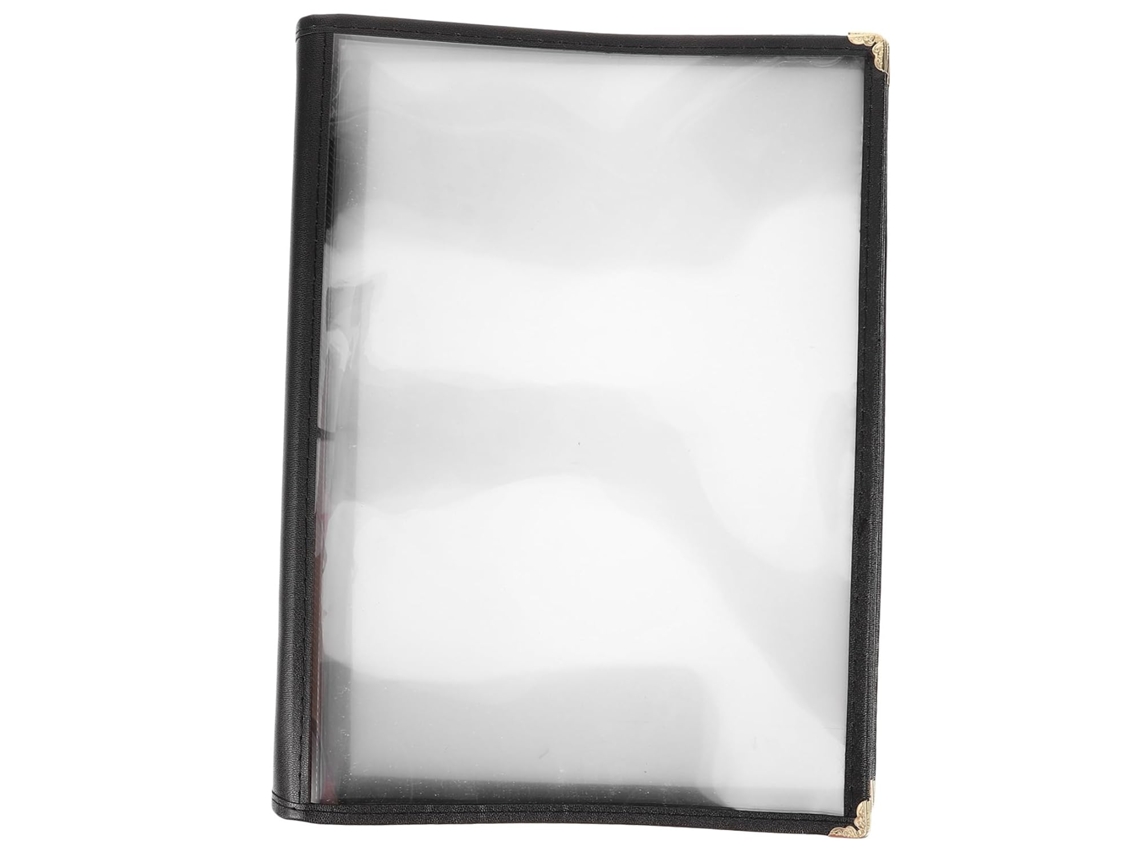 Estuche Transparente Para Menús, Carpeta Práctica Y Sencilla Para Precios De Comidas.