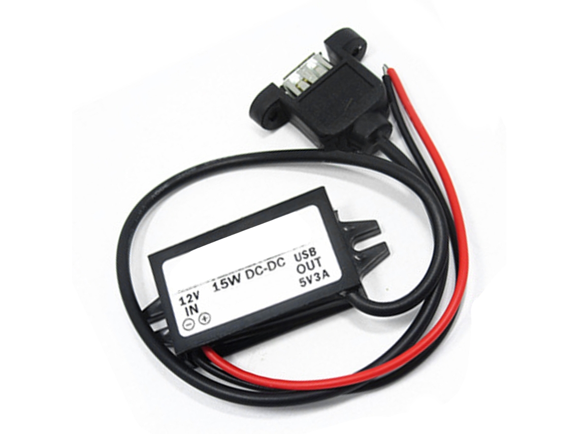 Módulo Convertidor De Voltaje Dc Buck De 12v A 5v Con Fuente De Alimentación Usb De Alta Eficiencia.