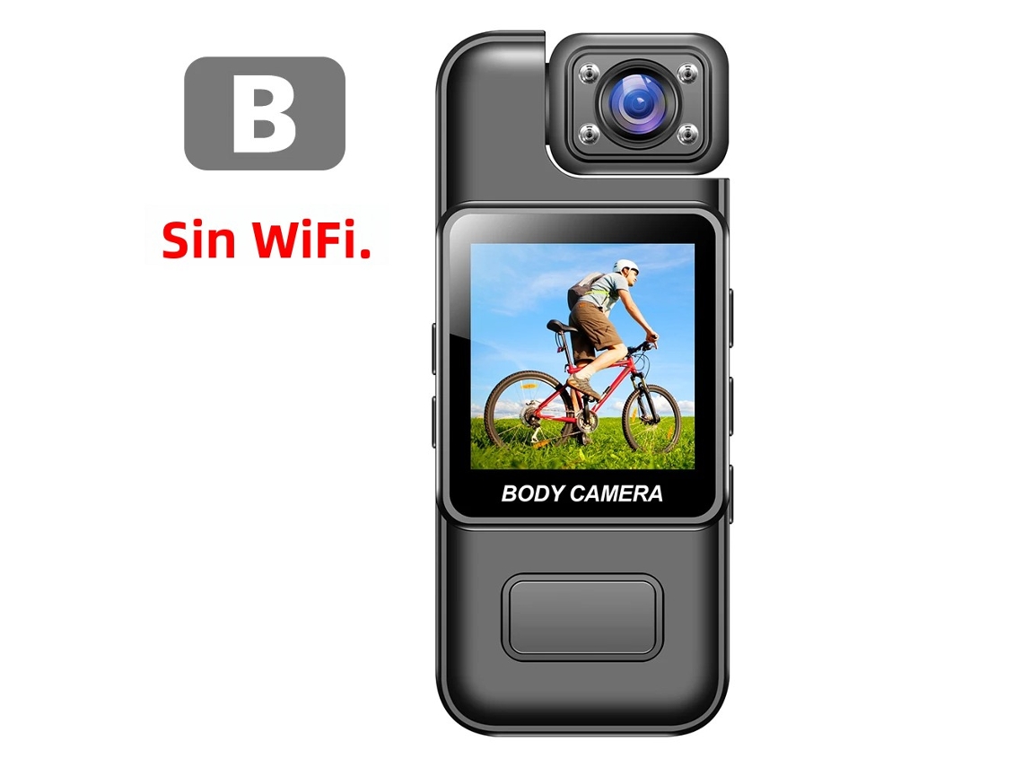 Mini Cámara Policial Portátil 4k Wifi Ultra Hd Con Visión Nocturna Por Infrarrojos (con Wi-fi)