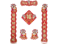 Decoraciones chinas 2026, coplas tradicionales, pegatinas de caballos, amuletos, ventanas, puertas, Año del Festival de Primavera GOKOCO