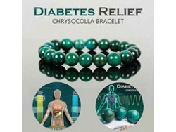 Elegante pulsera energética con cuentas elásticas de cristal verde turquesa hechas a mano, 8 mm. Nostalgia88