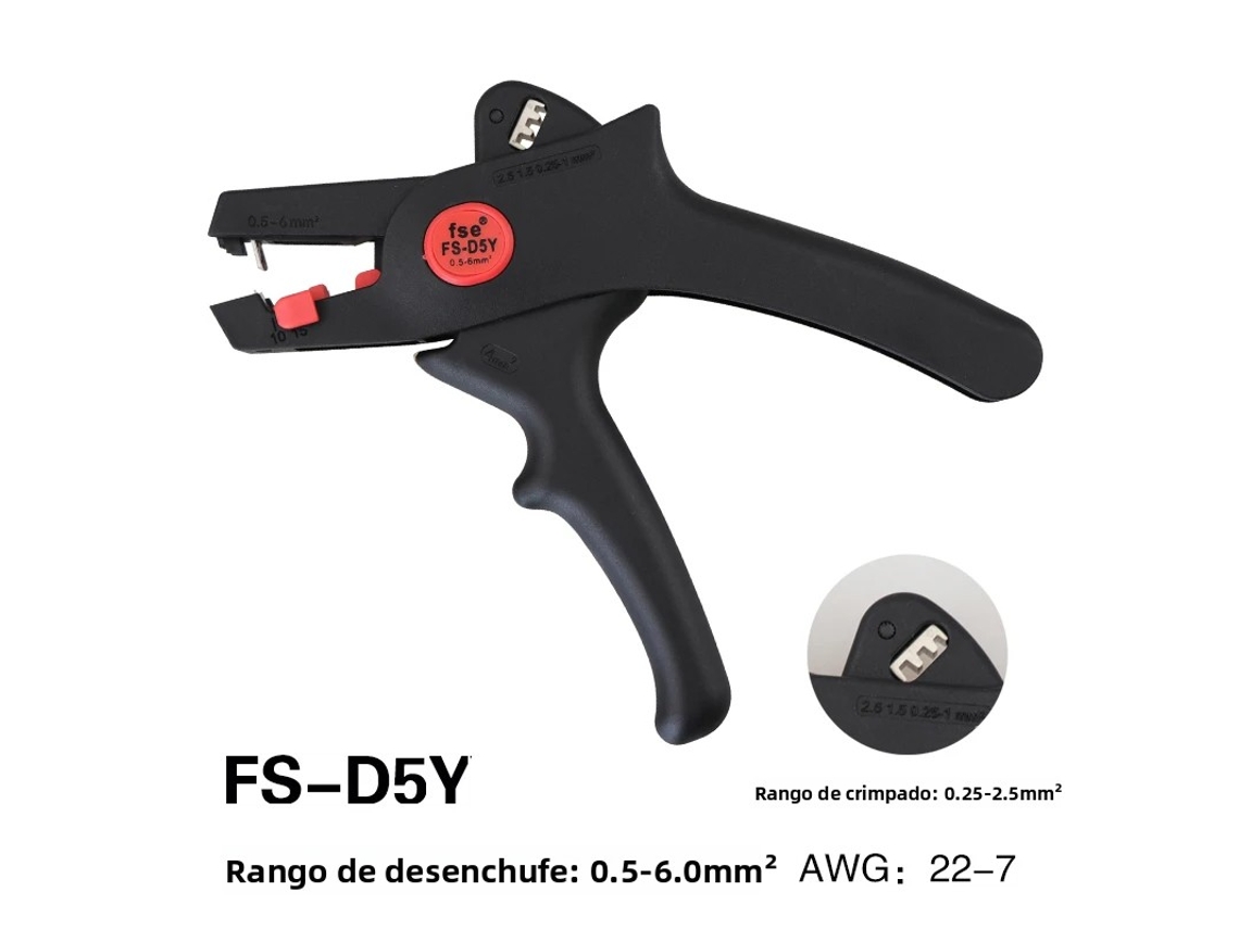 Pelacables multifuncional MDUG (rojo 2), cortador automático, acero inoxidable.