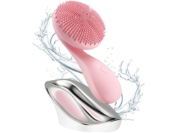 Cepillo de limpieza facial eléctrico 2 en 1 Bestvite con esferas magnéticas giratorias y masaje limpiador (rosa)