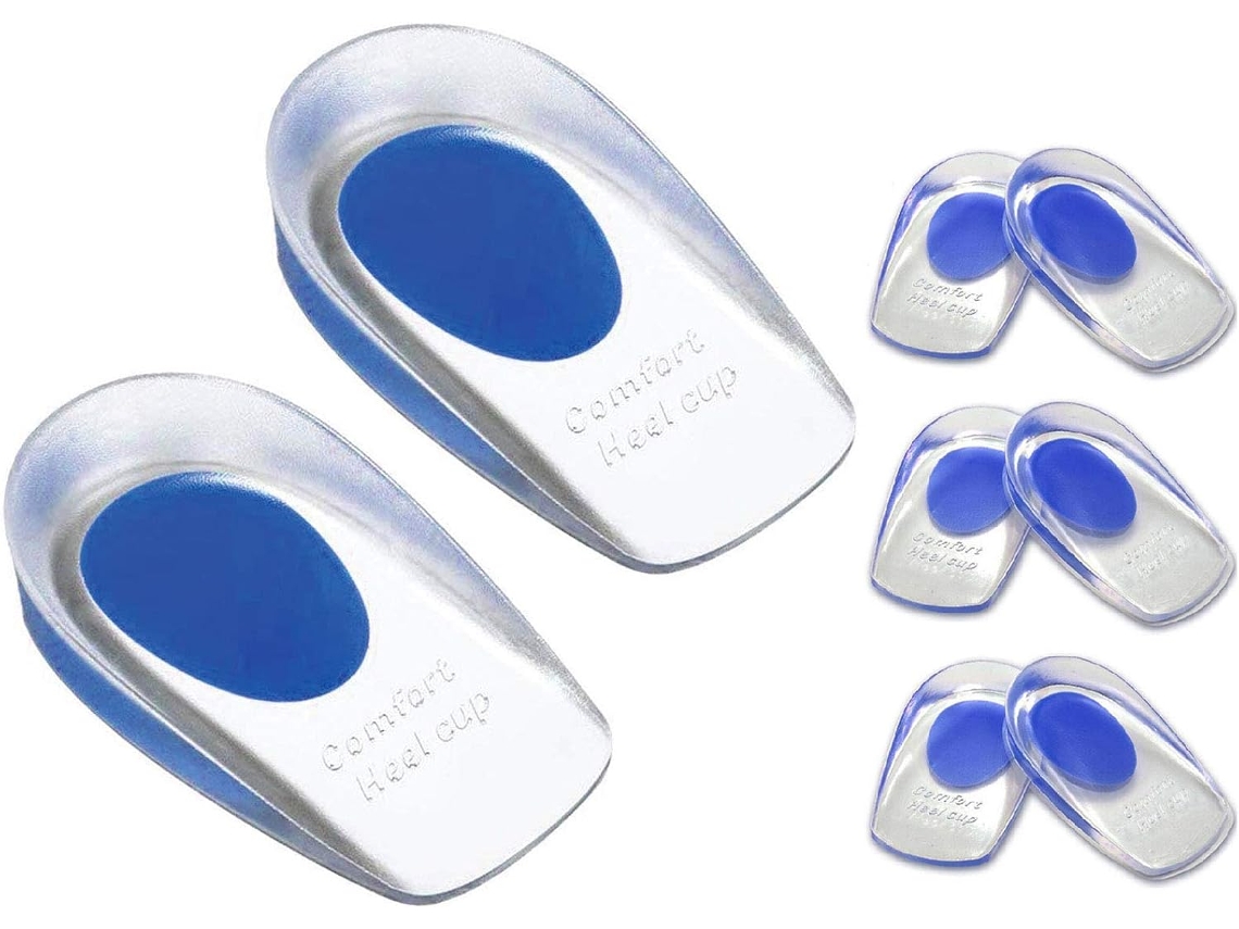 Plantillas de silicona para el talón para fascitis plantar para aliviar el dolor de talón, espolones óseos y pies cansados o lesionados
