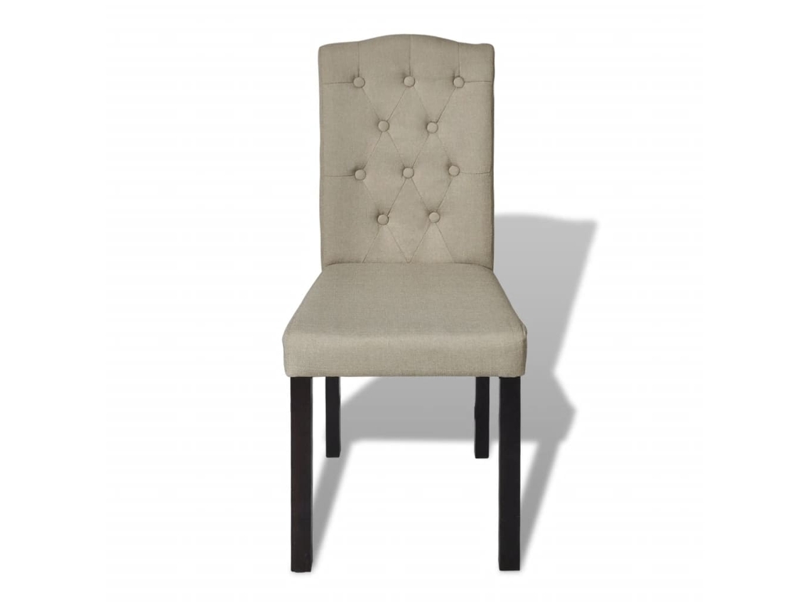 Sillas de comedor 2 piezas Tela Camel MAISON EXCLUSIVE