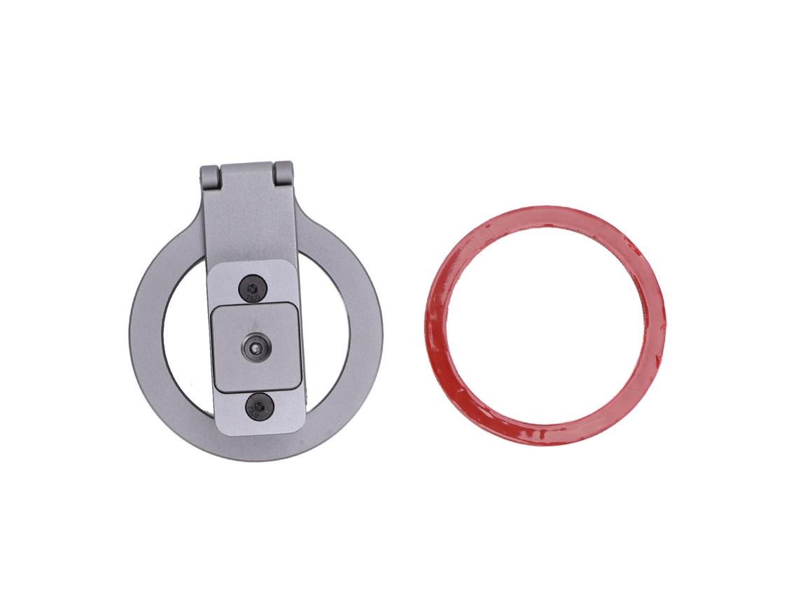 Soporte magnético para teléfono, plegable, giratorio, con anillo, para montaje en la parte posterior del teléfono.