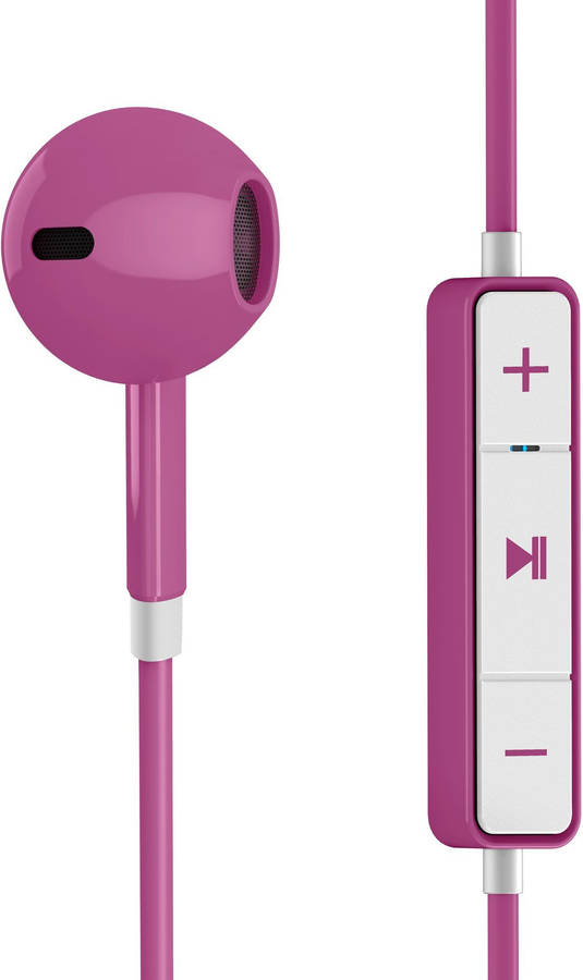 Auriculares Bluetooth ENERGY SISTEM Earphones 1 (In Ear - Micrófono - Rosa)
