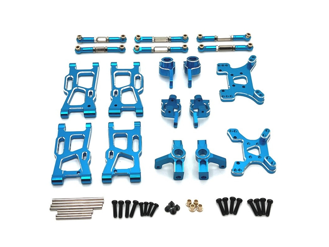 Purpleupgrade Metal Accessories Set For Wltoys 124007 144001 124017 124019 Remote Control Rc Car Spare Parts
