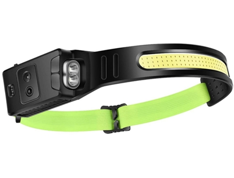 Linterna frontal LED recargable, linterna frontal LED de inducción, 1200Mah, linterna recargable USB para caza, luz de trabajo, 6 modos, linterna f...