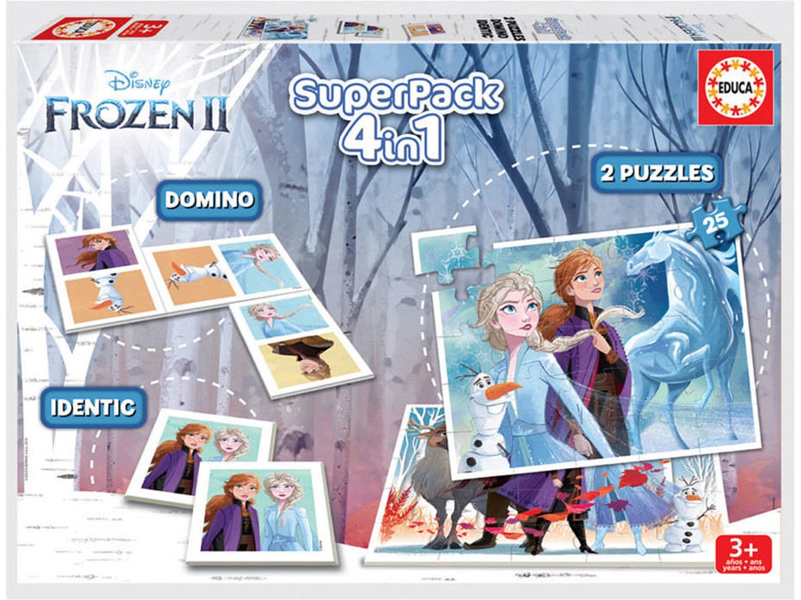 Juego de Mesa EDUCA Superpack Frozen 2 (Edad Mínima: 3 Años - Dificultad: Baja)