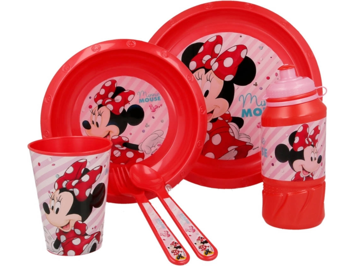 Set de Cocina MINNIE MOUSE MIN62393-40-U Rojo (Plástico)