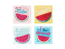 Posavasos Diseño Sandía Incluye 4 Unidades Cocina Posavasos Colección Tropical Signes Grimalt Decor And Go