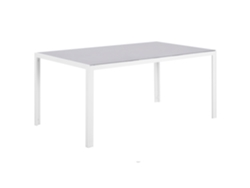 Mesa de jardín BELIANI Catania de Vidrio templado Gris 160x91x71