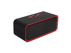 Altavoz estéreo portátil Yunzii inalámbrico Bluetooth 5.0 con subwoofer para ordenador portátil - Rojo