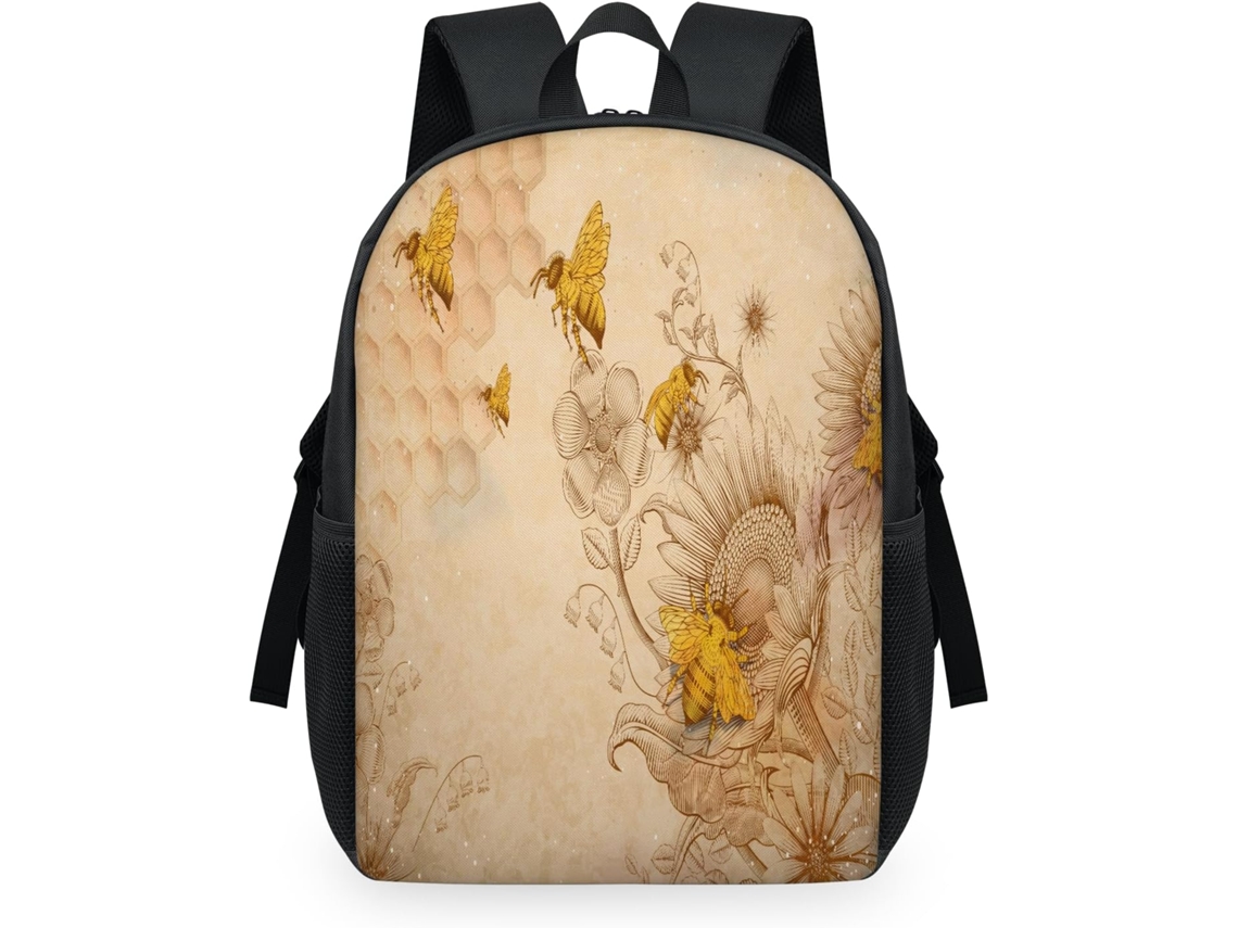 Mochila Retro Tropicallife Abejas Flores Silvestres Para Niños Niñas Hombres Mujeres Mochila Escolar Inform