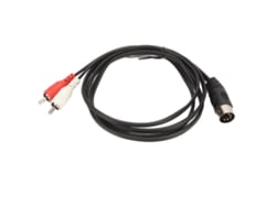 Cable De 5 Pines Din Macho A 2 Rca Macho Con Cubierta De Pvc. Cable De Conexión De Audio De 2 Rca A Din Para