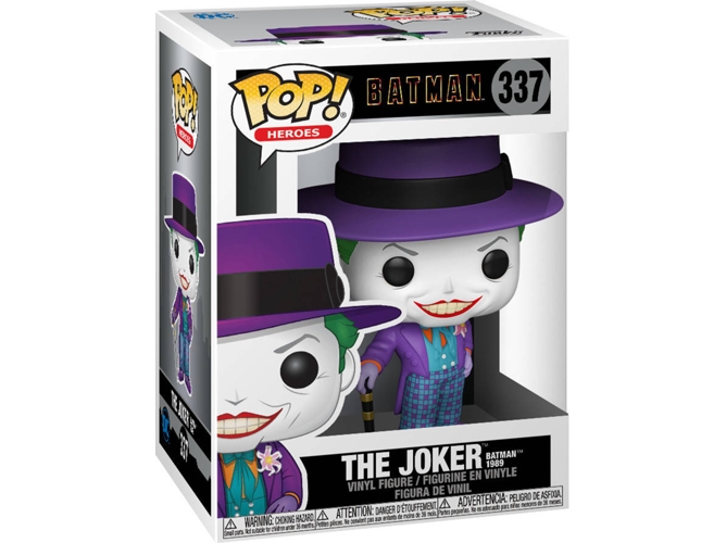 Figura Funko POP Heroes:Batman 1989-Joker W/Hat W/Cha
