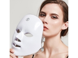 Mascarilla facial LED brillante de 7 colores, herramienta para el cuidado de la piel, recargable, para el hogar, Mdug