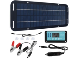 Kit De Panel Solar De 20 W Y 12 V, Cargador Solar, Fuente De Alimentación Usb, Teléfono Móvil, Batería.