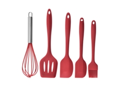 Utensilios De Cocina De Silicona Rojos: Fáciles De Limpiar Y Resistentes Al Desgaste. JEIIBRZUI