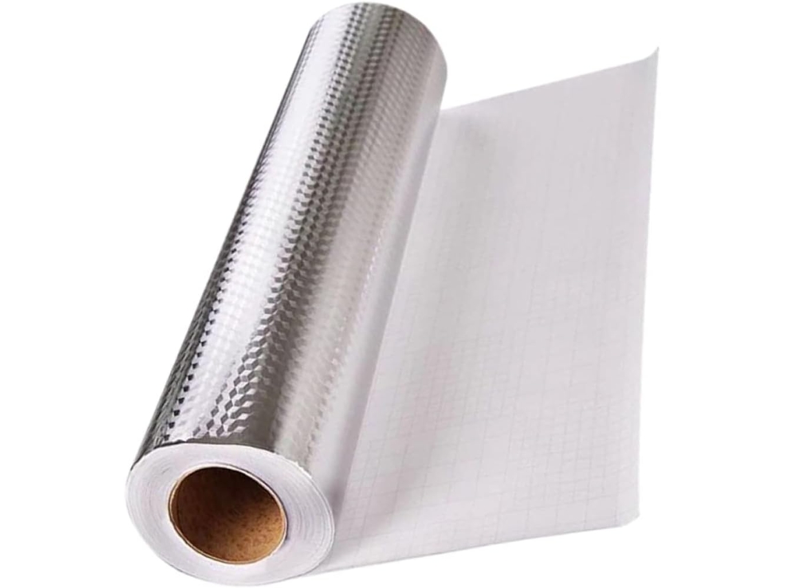 Juego De 2 Adhesivos De Pared De Aluminio De 40 Cm X 1 M Para Cocina, Duraderos.