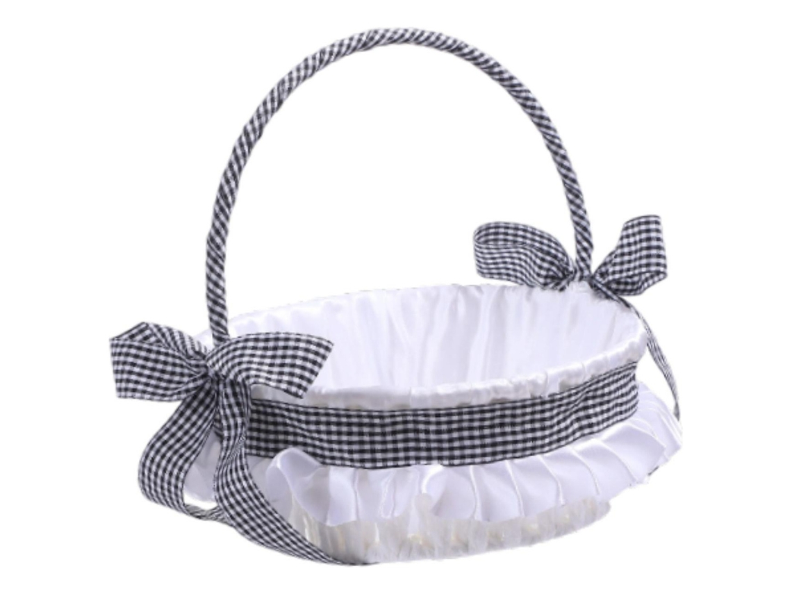 Cesta de boda pequeña, decorativa, ligera y elegante, Cestaslowmoose