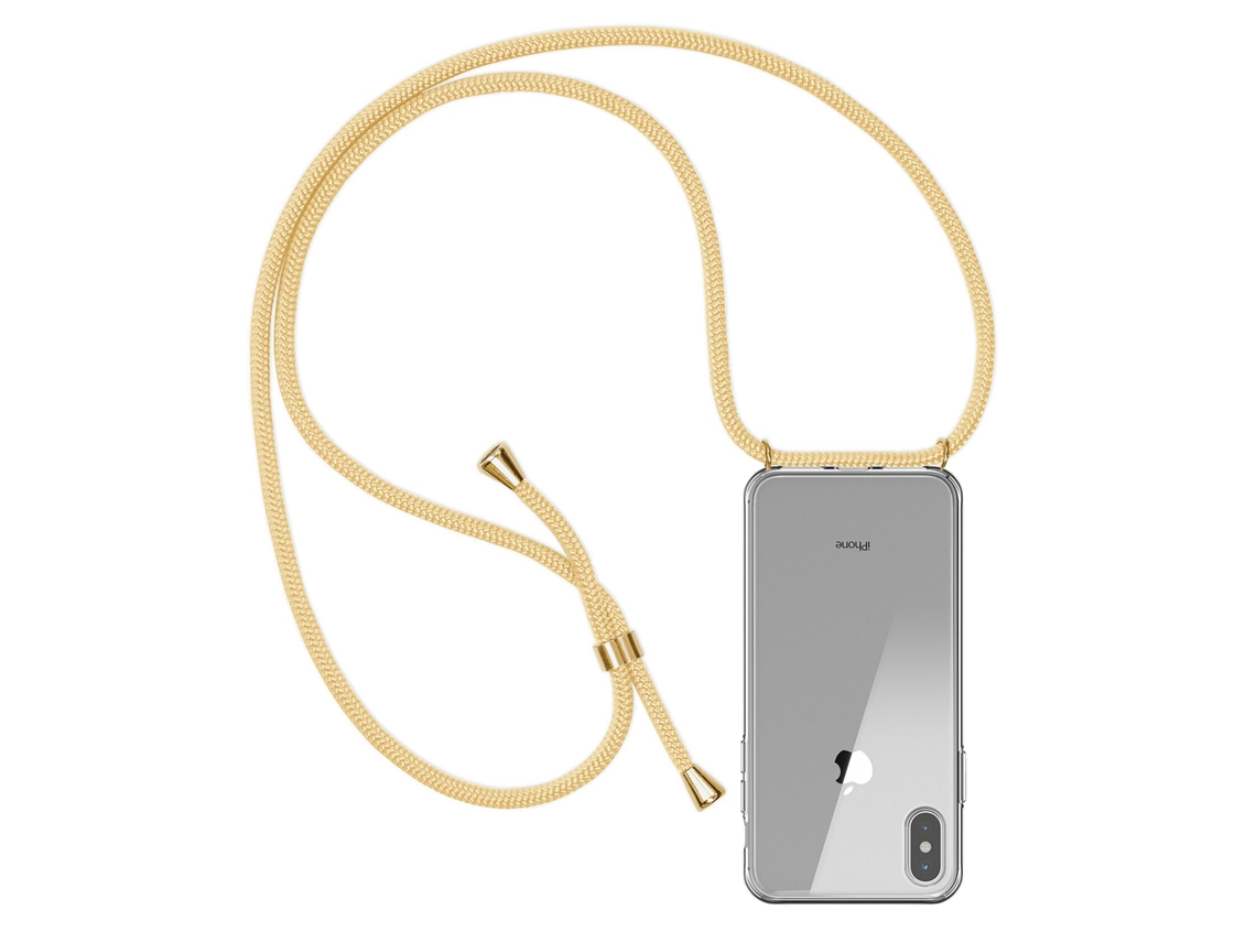 Carcasa Transparente Iphone X Con Colgante De Nylon. Accesorio De Moda, Ajuste Perfecto Y Máxima Protección