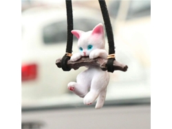 Adorno Colgante Gatito Para Espejo Retrovisor Coche Decoración Creativa Bonita