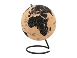 ORIGEN Home Decor Globo Globos Mundo Negro Redondo - 28x22x22cm BY SIGRIS