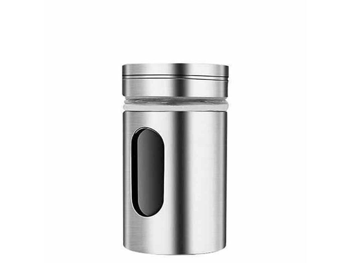 Dispensador de condimentos de acero inoxidable para azúcar, sal, comino y polvo para cocinar, uso doméstico.