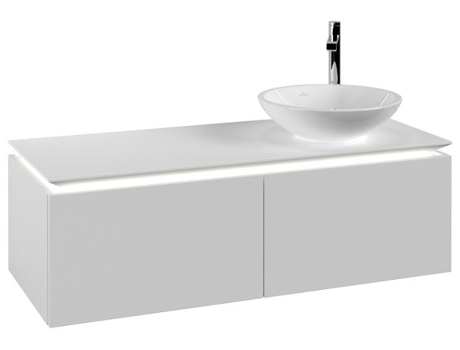 Villeroy &amp Boch Legato Vanity unit B581 1200x380x500mm lavabo a la derecha iluminación LED