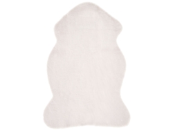 Alfombra de diseño moderno BELIANI Undara de Acrílico Blanco 60x90