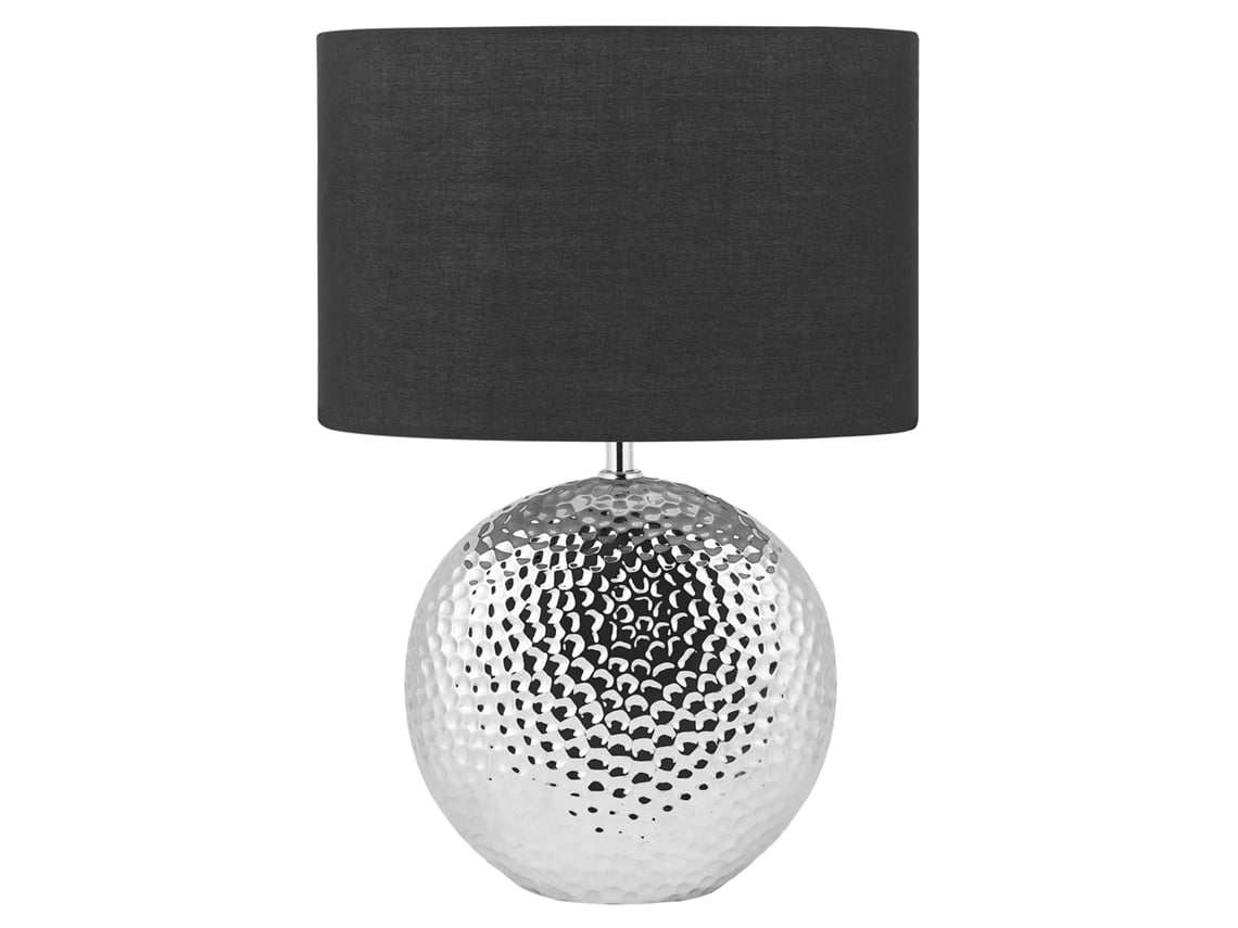 Lámpara de mesa BELIANI Nasva de Cerámica Negro 35x35x51