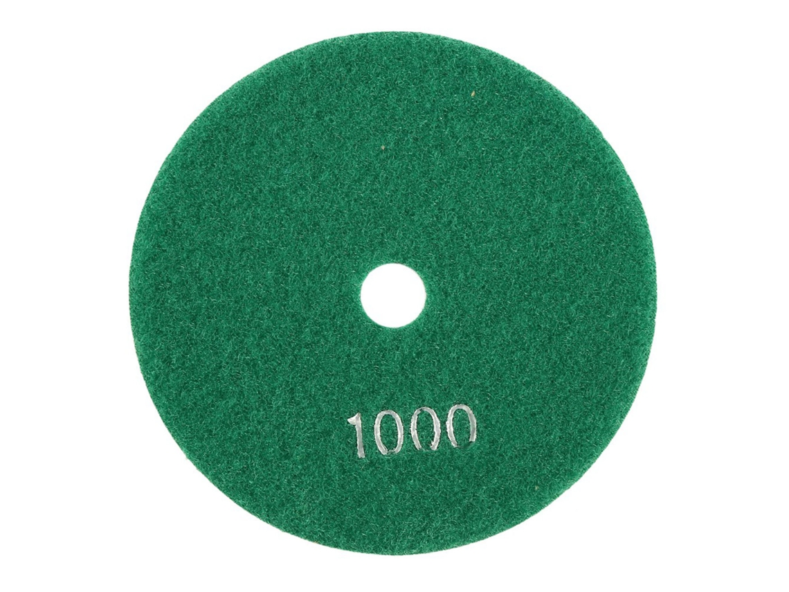 Discos De Pulido De Diamante Húmedo De 5 Pulgadas (125 Mm) Para Granito, Hormigón Y Mármol, Con Gran Poder De Acabado Y Sin Manchas De Color.