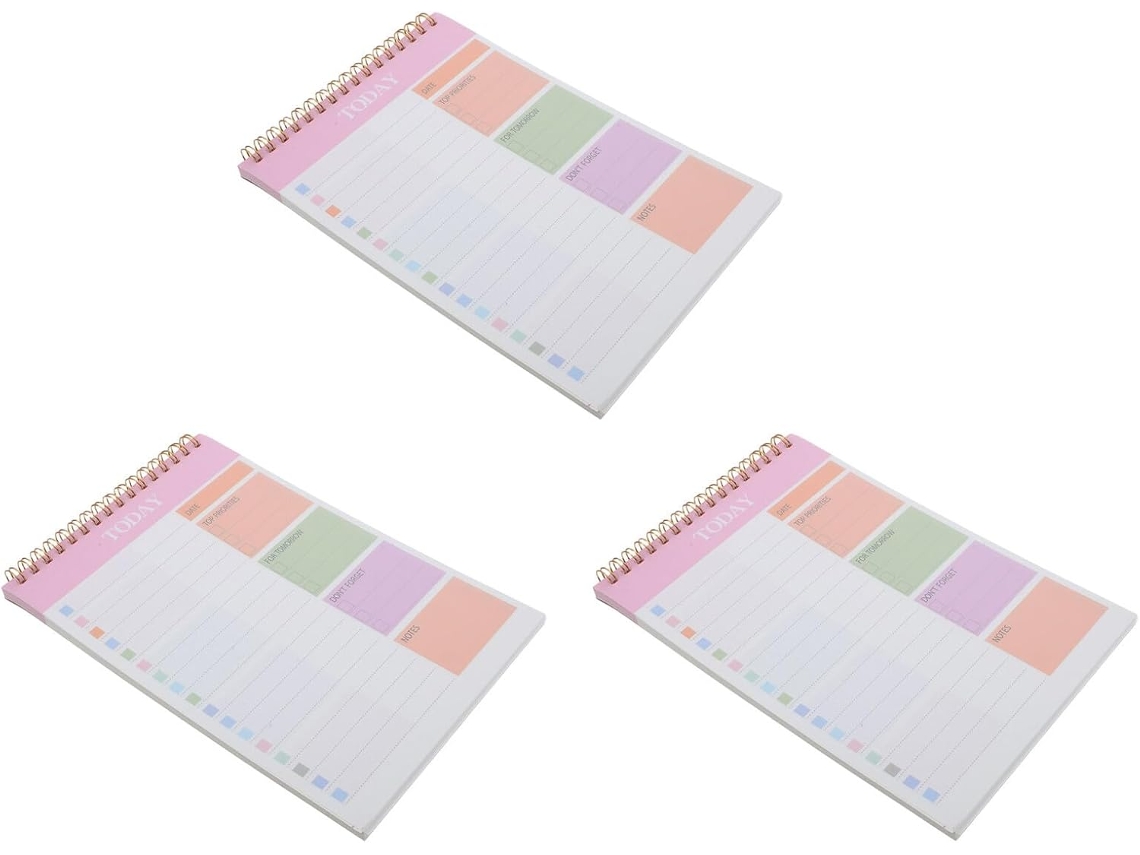 Agenda/cuaderno Diario Rosa Tamaño A5 (3 Copias)