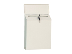 Buzón de correo con tapa blanca