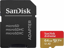 Tarjeta de Memoria MicroSD SANDISK Extreme (64GB - 160 MB/s)