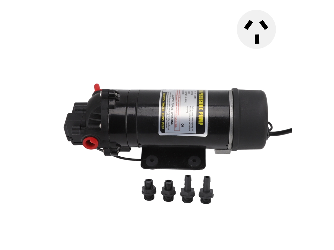 Mini bomba de diafragma eléctrica de 220 V con enchufe australiano para riego agrícola