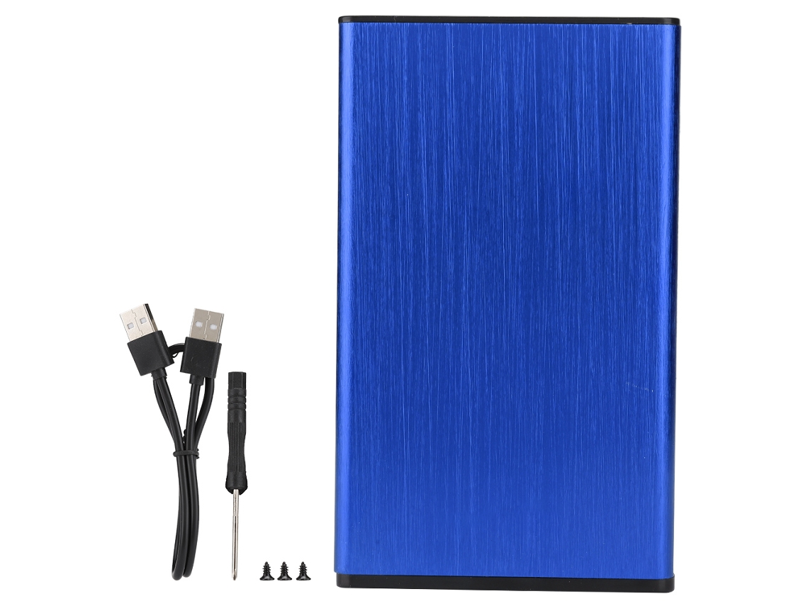 Caixa Externa Para Hd Ssd 2.5 Polegadas Usb2.0 Alumínio Escovado 2tb Notebook Hdd Case